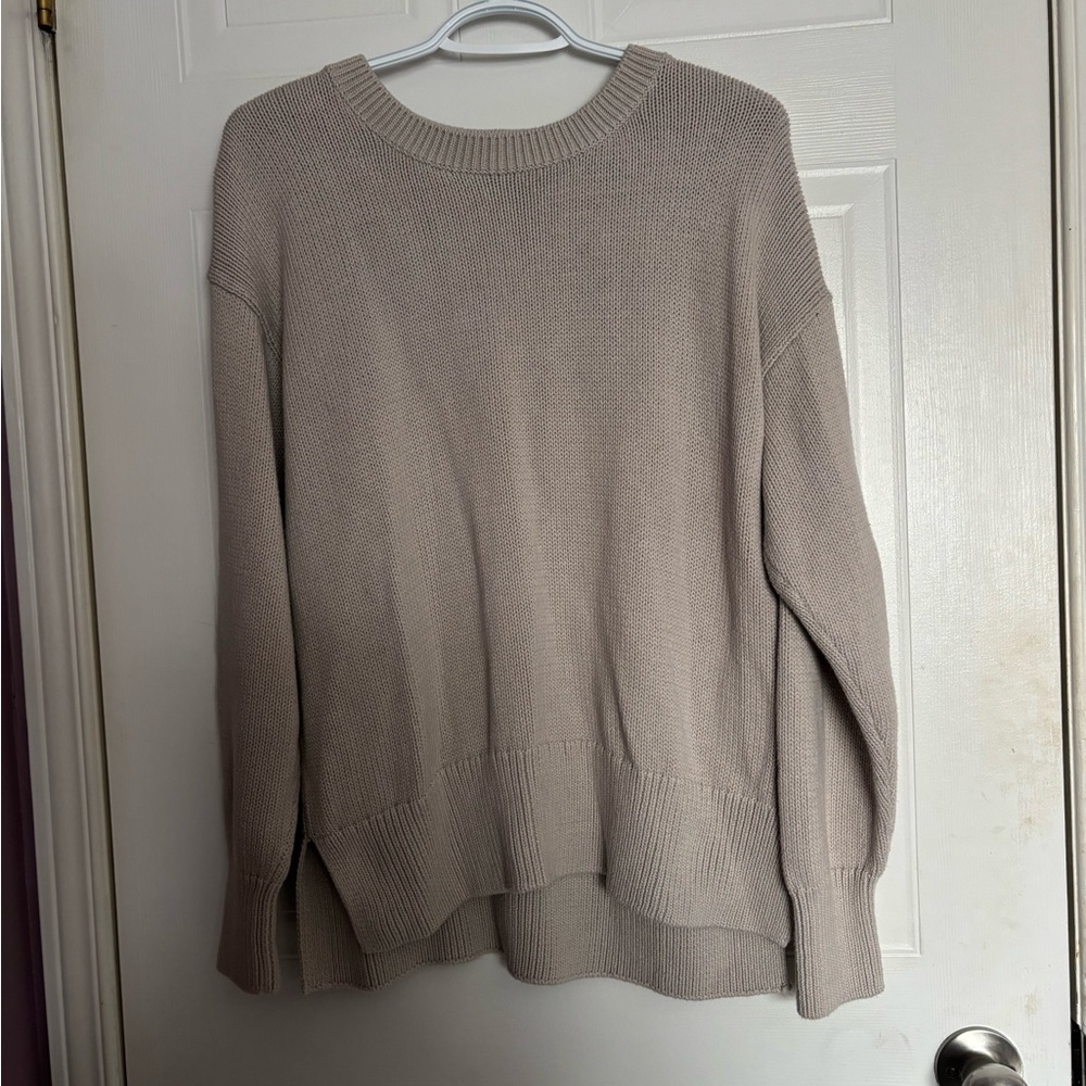 Philosophy Women's Beige Crew Neck Sweater